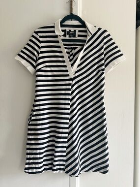 Anthropologie Maeve Striped Rugby Polo Dress